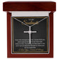 To My Soulmate - Our Love Was Meant To Be - CZ Cross Necklace
