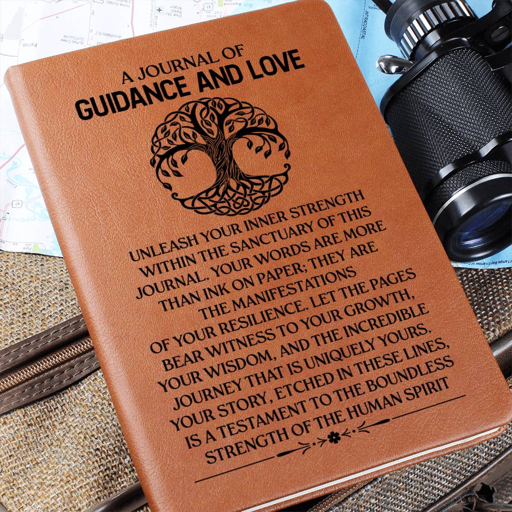 A Journal of Guidance and Love-Vegan Leather Graphic