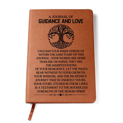 A Journal of Guidance and Love-Vegan Leather Graphic