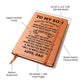 Leather Graphic Journal - Son - Never Feel Alone