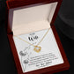 To My Wife-My Happily Ever After- Love Knot Necklace