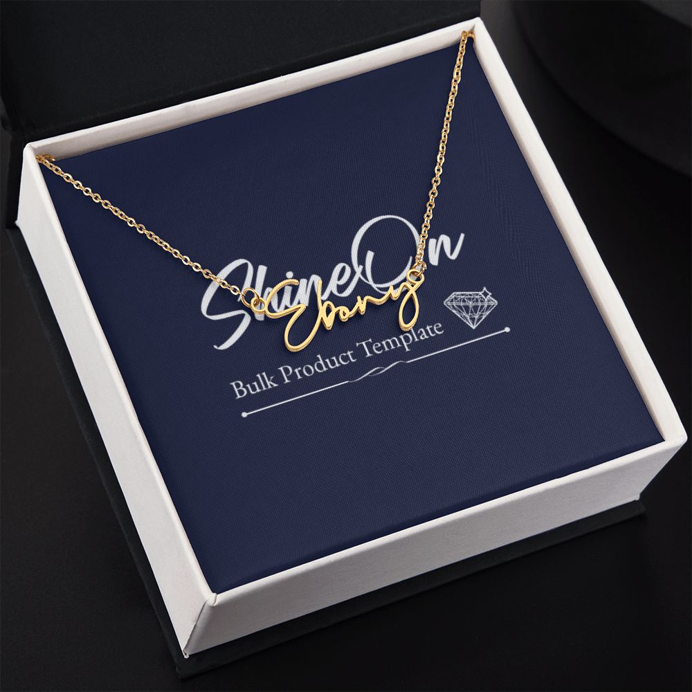 Graceful Custom Cursive Name Necklace