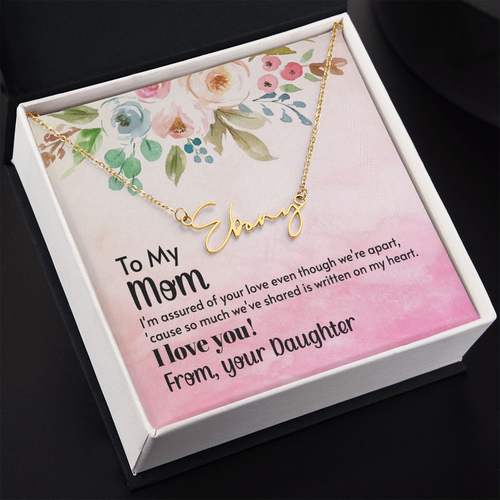 Bound By Love Cursive Name Necklace