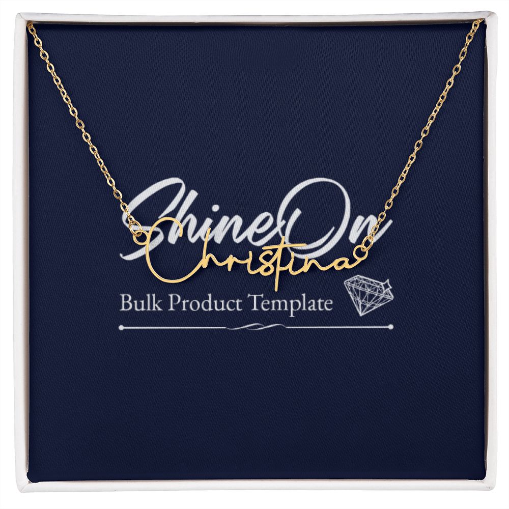 Graceful Custom Cursive Name Necklace