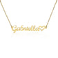 Personalized Cursive Name Necklace With Heart For Sister