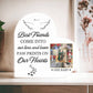 Best Friends Leave Paw Prints - Acrylic Heart Plaque - Pet Memorial