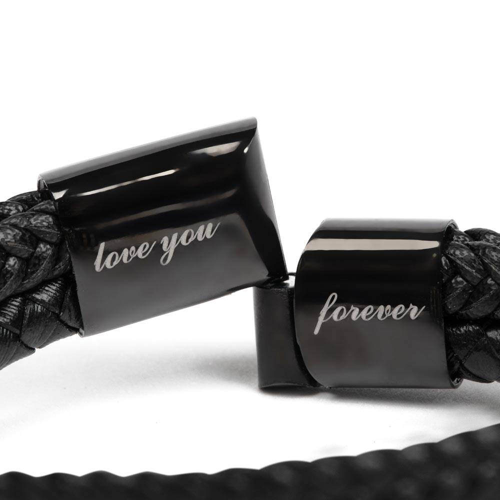 Boundless Love Vegan Leather Bracelet for Men