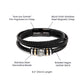 Boundless Love Vegan Leather Bracelet for Men