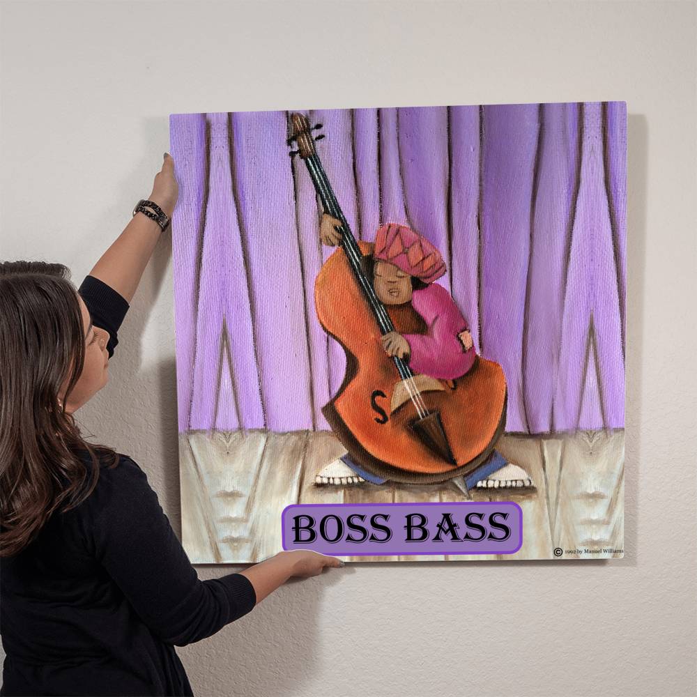 Boss Bass: Original Oil Painting Turned Metal Wall Art