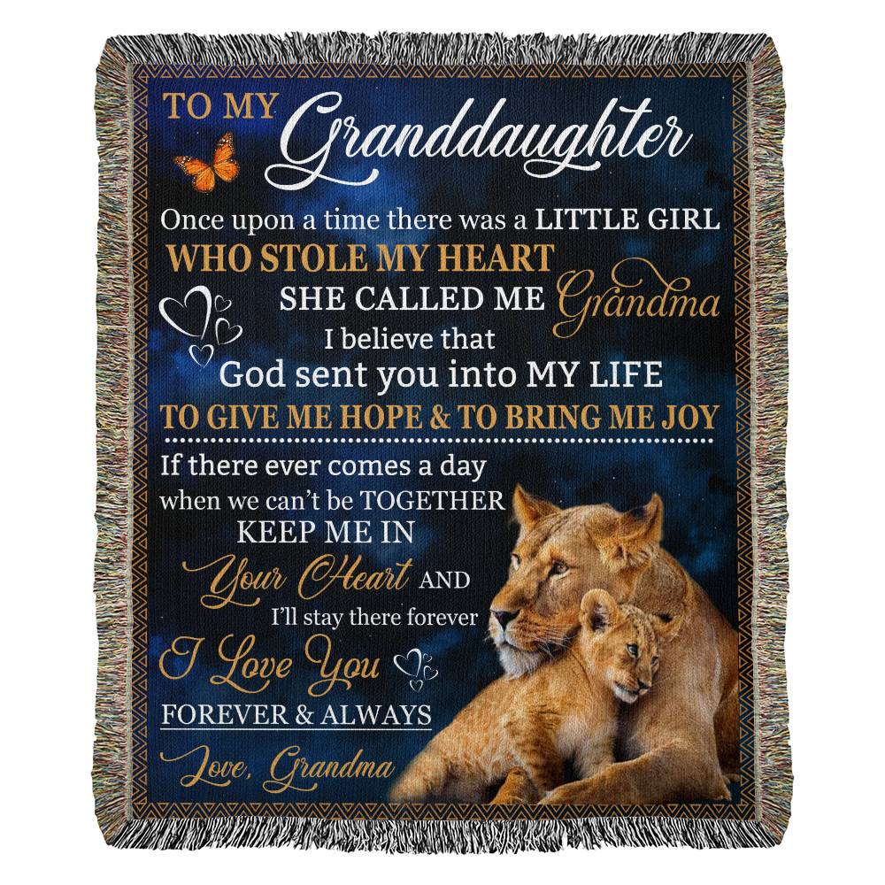 Keep Me In Your Heart-Granddaughter Heirloom Blanket