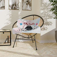 Load image into Gallery viewer, Sweet Embrace: Customized Baby Sonogram Velveteen Minky Blanket for Dad
