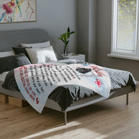 Load image into Gallery viewer, Sweet Embrace: Customized Baby Sonogram Velveteen Minky Blanket for Dad
