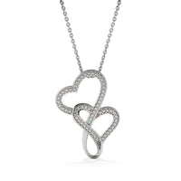 Load image into Gallery viewer, Gift for Wife-One Lifetime-Double Hearts Necklace
