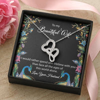 Load image into Gallery viewer, Gift for Wife-One Lifetime-Double Hearts Necklace
