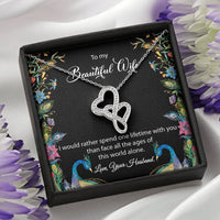 Load image into Gallery viewer, Gift for Wife-One Lifetime-Double Hearts Necklace
