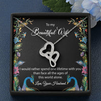 Load image into Gallery viewer, Gift for Wife-One Lifetime-Double Hearts Necklace
