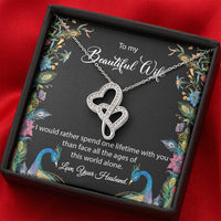 Load image into Gallery viewer, Gift for Wife-One Lifetime-Double Hearts Necklace
