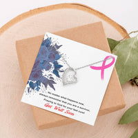 Load image into Gallery viewer, Polished Heart Pendant-Get Well Gift-You are a Survivor 14K White Gold finish
