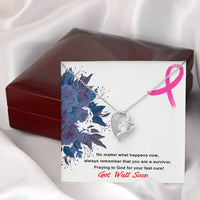 Load image into Gallery viewer, Polished Heart Pendant-Get Well Gift-You are a Survivor 14K White Gold finish
