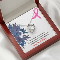 Load image into Gallery viewer, Polished Heart Pendant-Get Well Gift-You are a Survivor 14K White Gold finish
