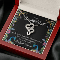 Load image into Gallery viewer, Gift for Wife-One Lifetime-Double Hearts Necklace
