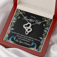 Load image into Gallery viewer, Gift for Wife-One Lifetime-Double Hearts Necklace
