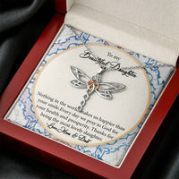 Load image into Gallery viewer, Lovely Daughter-Amazing Dragonfly Necklace-Gift From Dad and Mom-Gift for Daughter-Gift For Her
