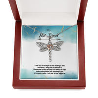 Load image into Gallery viewer, Dragonfly Necklace for BFF | Your Forever Supporter

