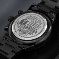 Load image into Gallery viewer, My Amazing Man | If I Had Done One Thing Differently | Gift for Significant Other | Engraved Chronograph Watch
