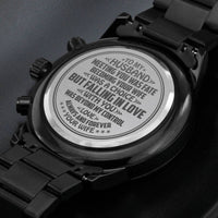 Load image into Gallery viewer, To My Husband | Falling in Love | Gift for Husband | Anniversary Gift | Engraved Black Watch
