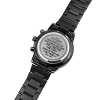 Load image into Gallery viewer, To My Boyfriend | Forever in Your Arms | Gift for Boyfriend | Engraved Black Watch | Birthday Gift
