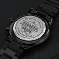Load image into Gallery viewer, To My Boyfriend | You and Only You | Gift to Boyfriend | Engraved Black Watch |
