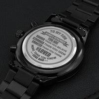 Load image into Gallery viewer, To My Son | Loved more than you know | Gift for Son from Dad | Engraved Watch
