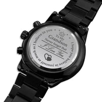 Load image into Gallery viewer, Believe In Yourself-Engraved Chronograph Watch-Gift For Grandson
