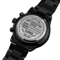 Load image into Gallery viewer, To My Son | Loved more than you know | Gift for Son from Dad | Engraved Watch
