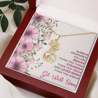 Load image into Gallery viewer, Graceful Giraffe Necklace-Get Well Soon Gift-Always Remember You Are Braver Than You Think
