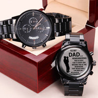 Load image into Gallery viewer, To My Dad | Missing You | Gift to Dad From Daughter | Engraved Watch
