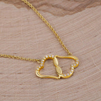 Load image into Gallery viewer, Solid Gold Hearts Necklace | Gift For Wife | You Changed My Life
