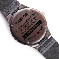 Load image into Gallery viewer, Customized Wood Watch with Luxury Box Gift for Pastor
