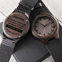 Load image into Gallery viewer, Customized Wood Watch with Luxury Box Gift for Pastor
