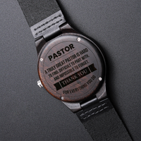 Load image into Gallery viewer, Customized Wood Watch with Luxury Box Gift for Pastor
