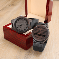 Load image into Gallery viewer, Customized Wood Watch with Luxury Box Gift for Pastor
