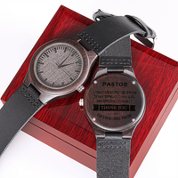 Load image into Gallery viewer, Customized Wood Watch with Luxury Box Gift for Pastor
