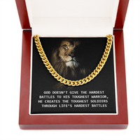 Load image into Gallery viewer, Life&#39;s Hardest Battles | Cuban Link Chain
