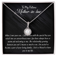 Load image into Gallery viewer, Future Mother-in-Law, Eternal Hope Necklace, blessed to have you- Wedding party gift
