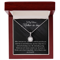 Load image into Gallery viewer, Future Mother-in-Law, Eternal Hope Necklace, blessed to have you- Wedding party gift
