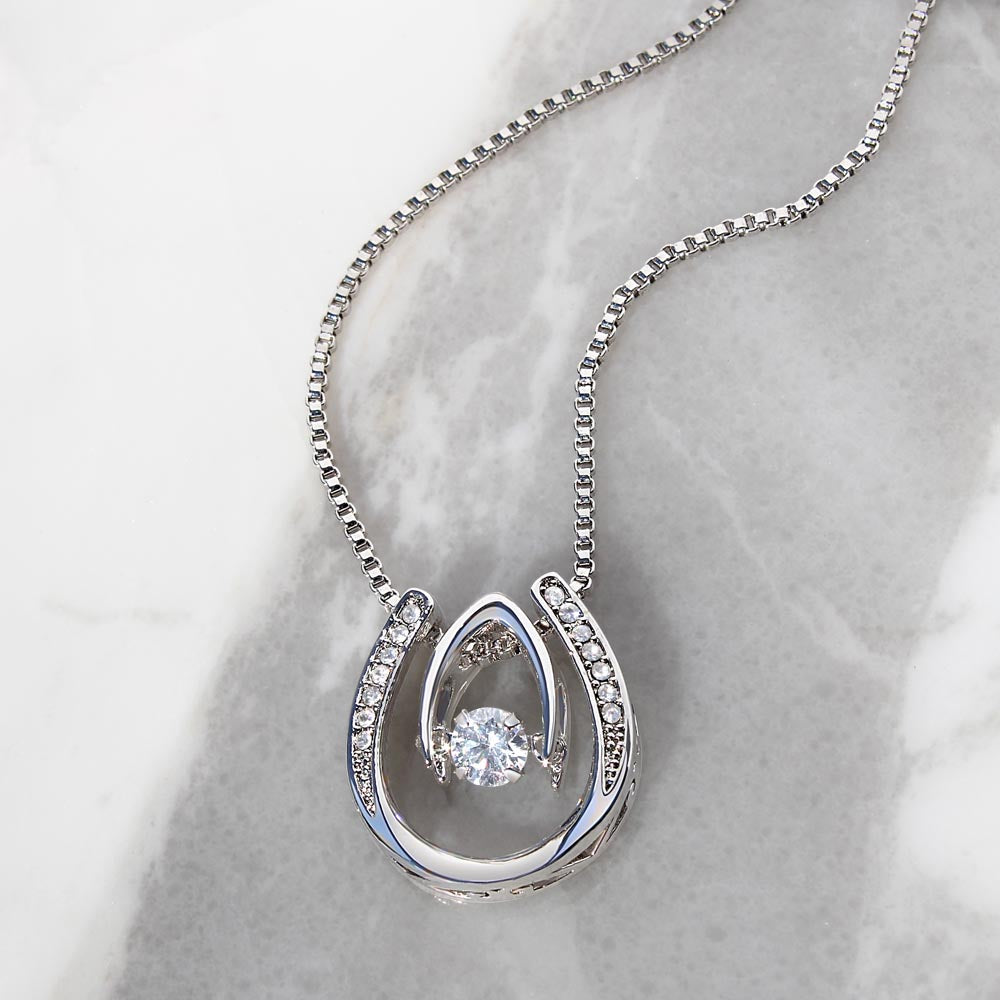 Bonus Daughter - I Will Always Be There - Horseshoe Necklace