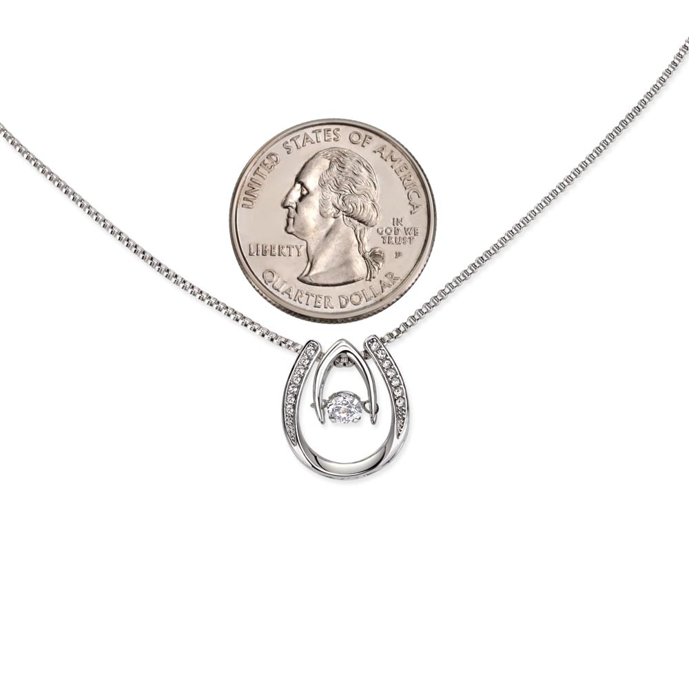 Bonus Daughter - I Will Always Be There - Horseshoe Necklace