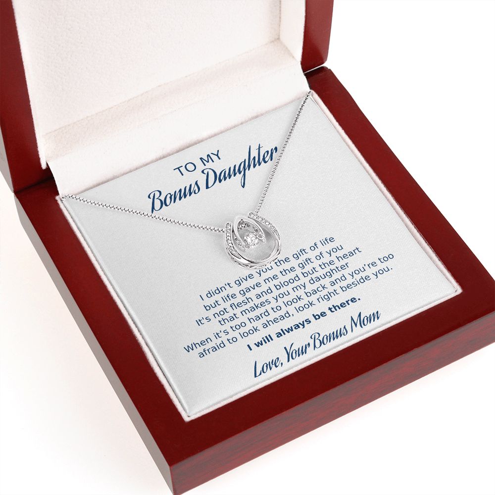 Bonus Daughter - I Will Always Be There - Horseshoe Necklace