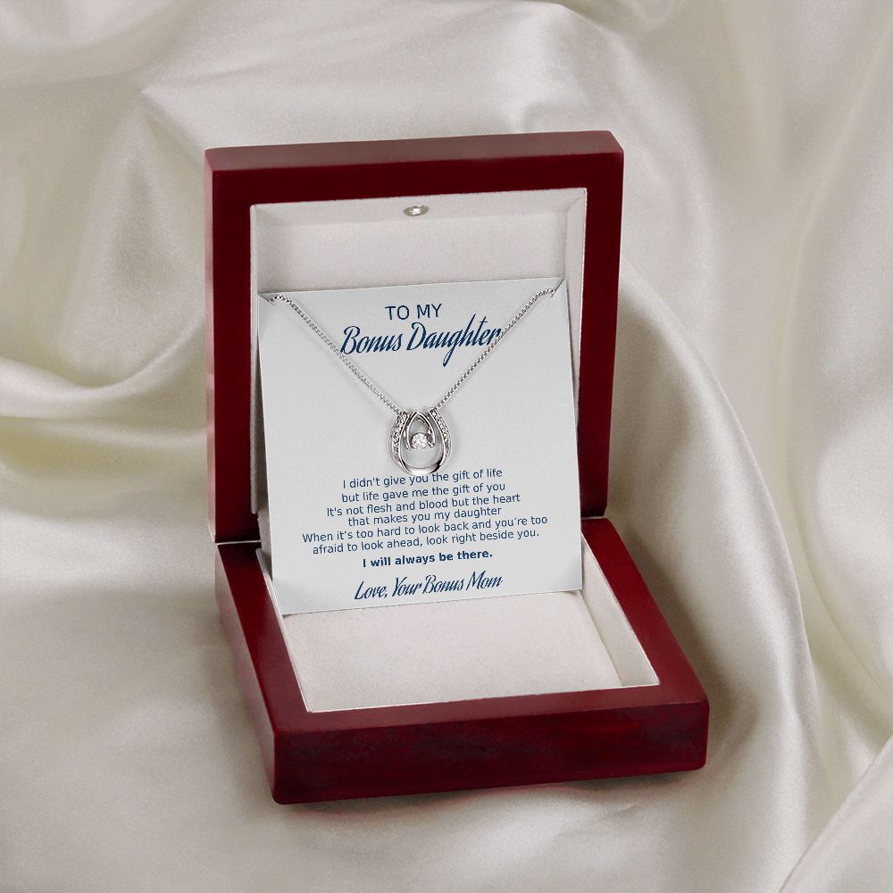 Bonus Daughter - I Will Always Be There - Horseshoe Necklace